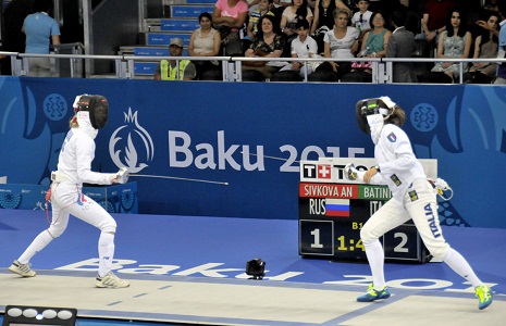 Azerbaijan 5th in fencing at European Games